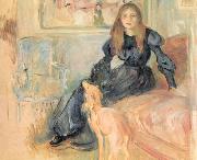 Berthe Morisot Julie Manet and her Greyhound, Laertes oil painting on canvas